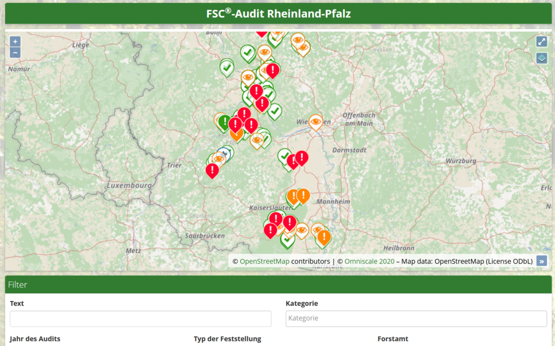 Digitale Beteiligung am FSC-Waldmanagement
